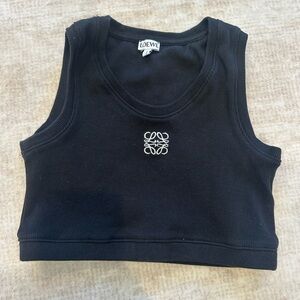 Loewe Anagram Logo Ribbed Cropped Tank